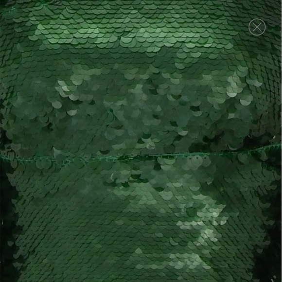 House of CB Green Sequin Holiday Dress - Picture 6 of 10
